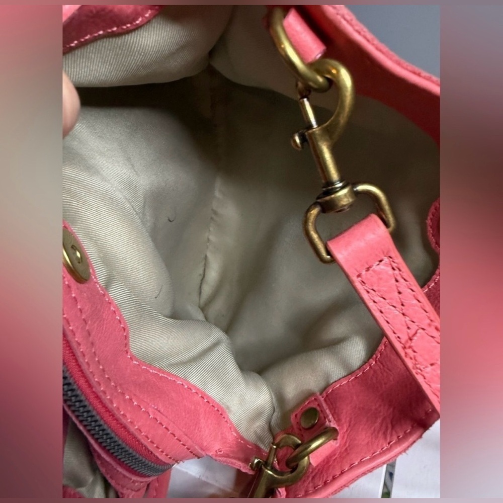 American Leather Co. Lenox Triple Entry Satchel! Preowned! - Picture 6 of 7